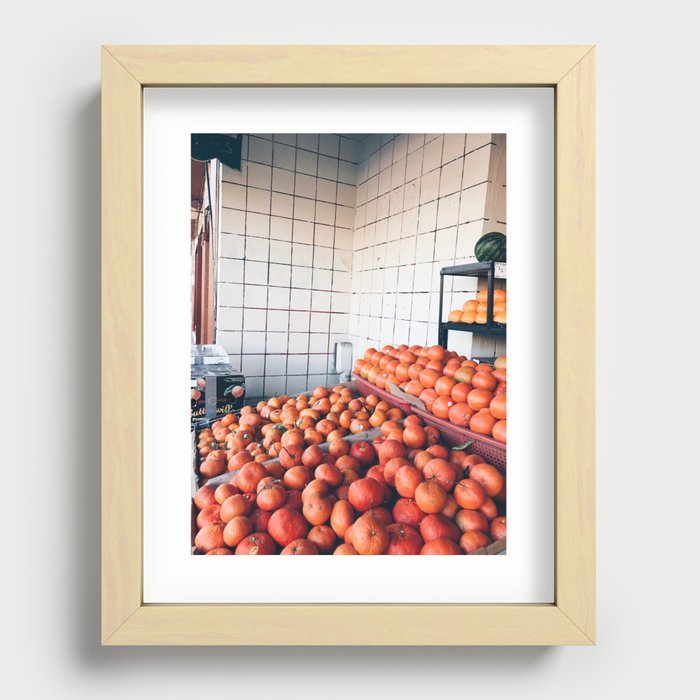 orange Recessed Framed Print