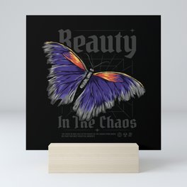Butterfly, Beauty in the chaos Mini Art Print