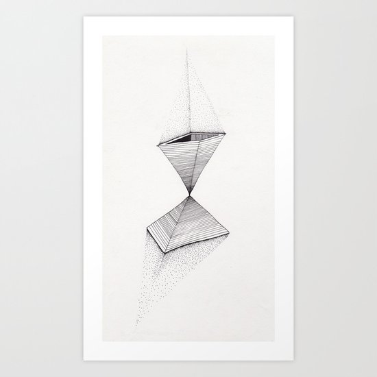 sand pyramids Art Print