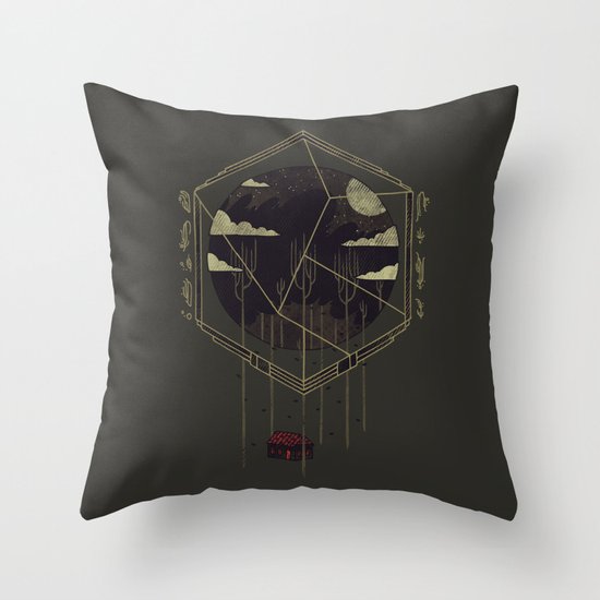 The Dark Woods Throw Pillow