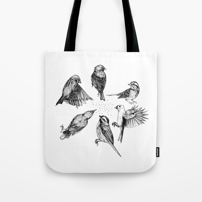 6 birds Tote Bag
