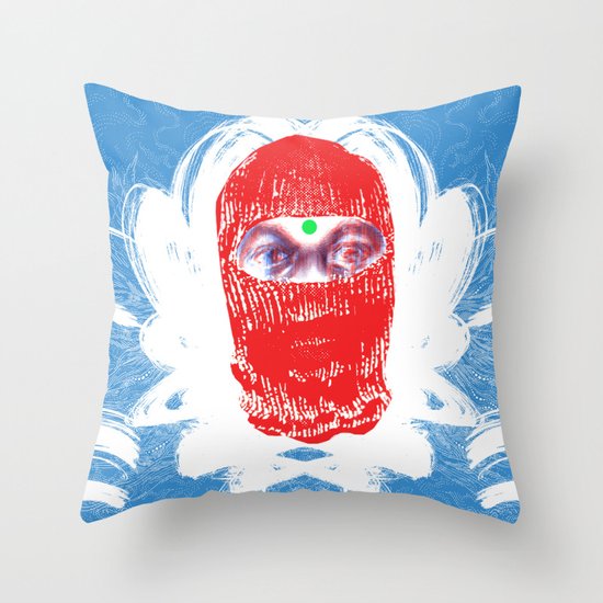 "New Slaves" by Justin Hopkins Throw Pillow