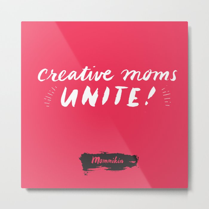 Creative Mom Tote Metal Print