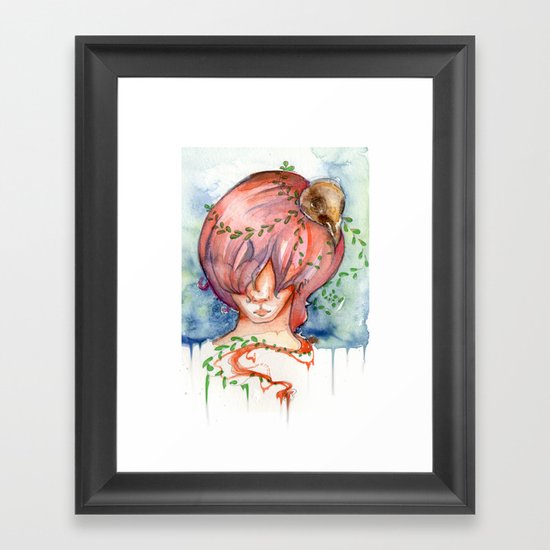 melting slowly Framed Art Print