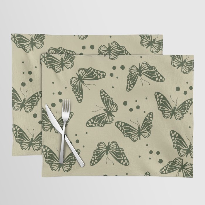 green butterfly Placemat