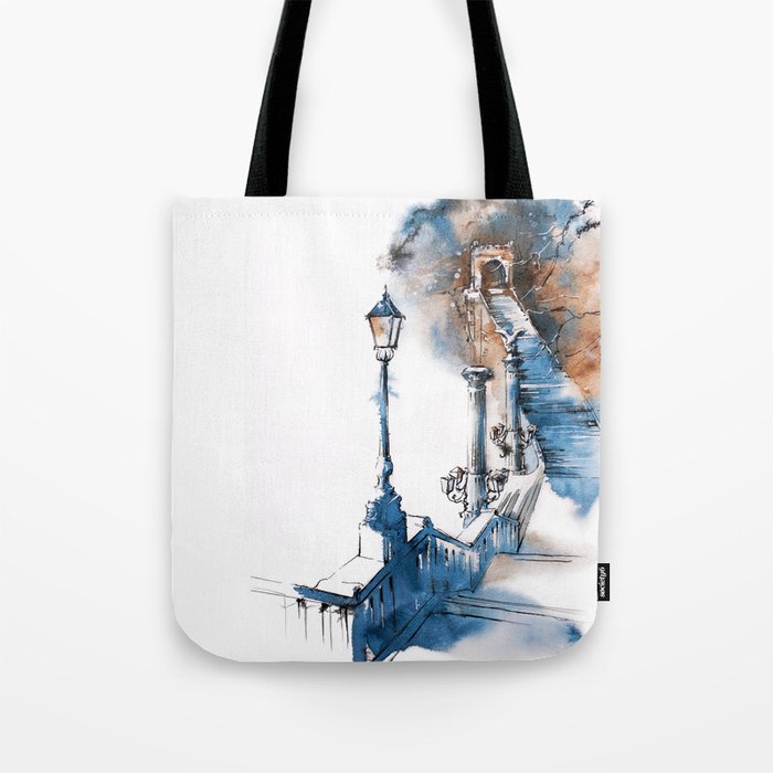 Watercolor painting. Budapest. Tote Bag