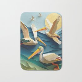 Pelicans Part of the Creatures of the Wild collection Bath Mat