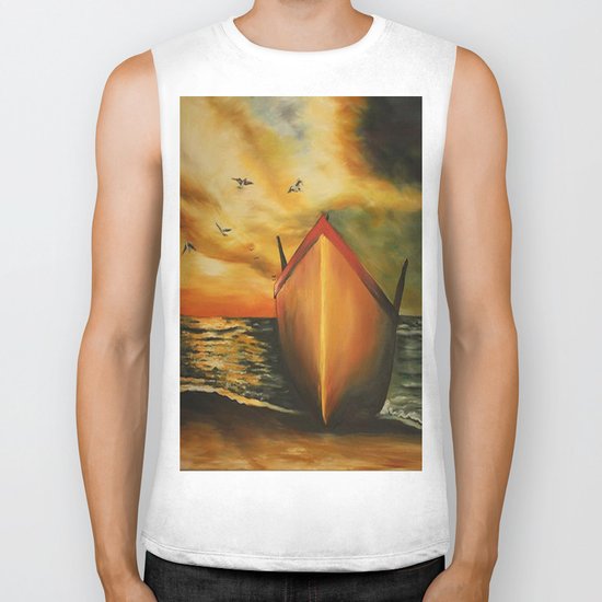 offset the coast Biker Tank