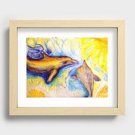 Dolphins - Loving Life Creatures Recessed Framed Print