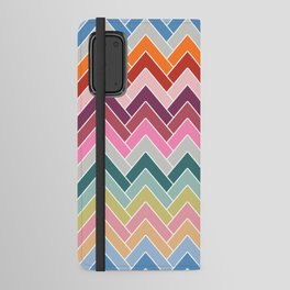 Zigzag Retro Colorful Chevron Pattern Android Wallet Case