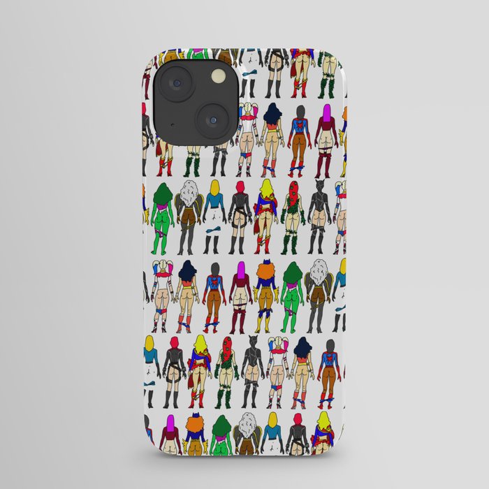 Superhero Butts - Girls Superheroine Butts LV iPhone Case by Notsniw