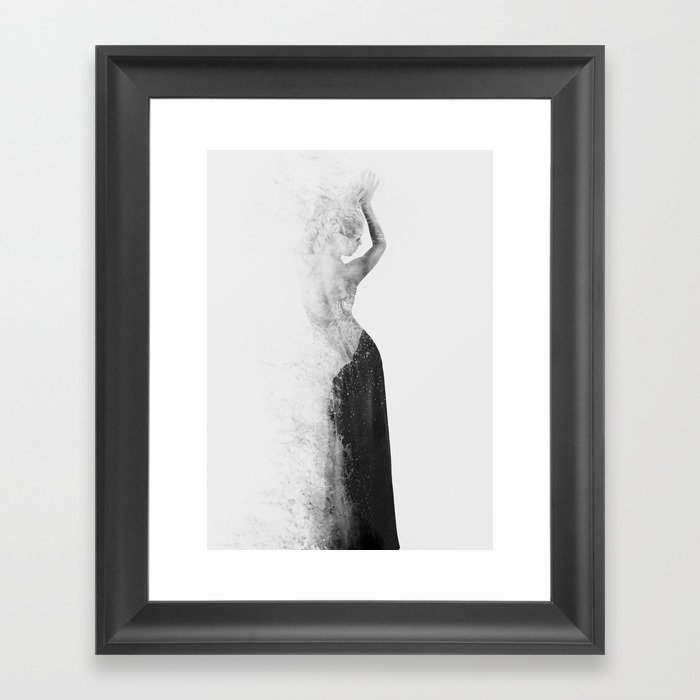 Inconspicuousness 2 (Black & White) Framed Art Print by taylordaniel
