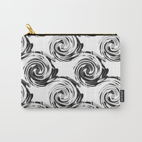 Abstract pattern in black and white tone. Carry-All Pouch