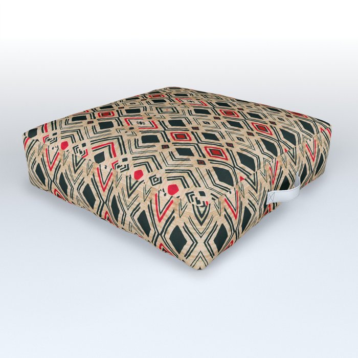 Oriental Traditional African Moroccan Pattern Style Outdoor Floor Cushion