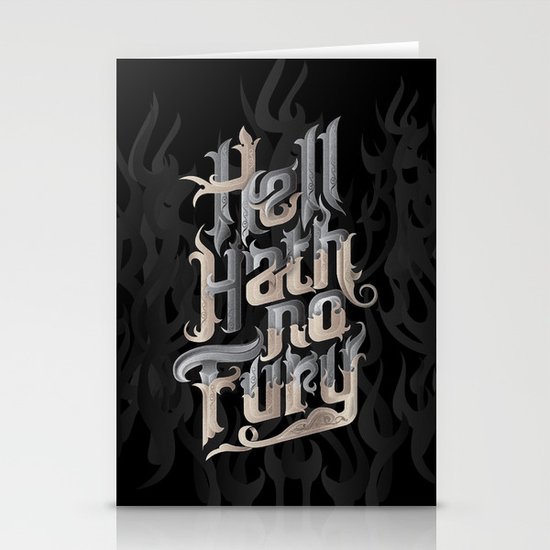Hell Hath No Fury Stationery Cards