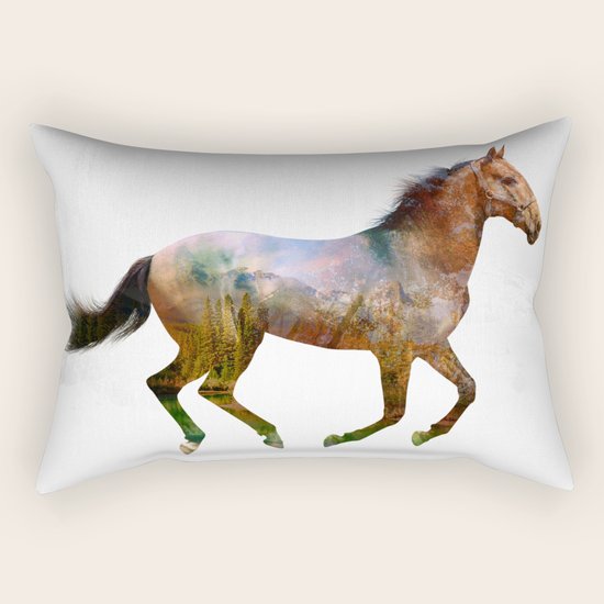 horse Rectangular Pillow