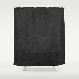 Marble Granite - Classic Sleek Slate Charcoal Black Shower Curtain
