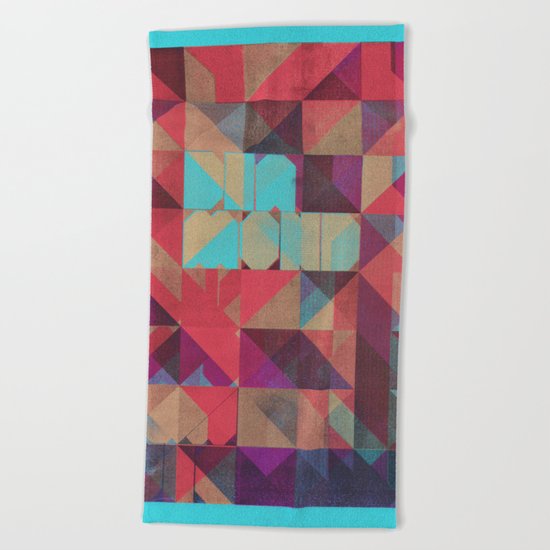Risograph 1/Diamond Beach Towel