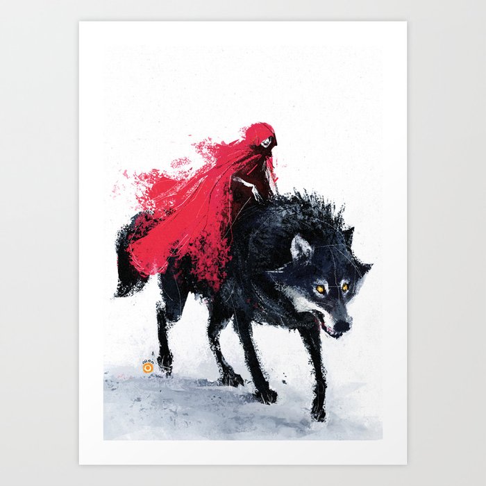 Little Red Riding Hood Art Print By Oren Society6