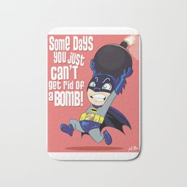 Some Days You Just Can't Get Rid of a Bomb Bath Mat | Funny, Parody, 1966, Television, Cute, Cartoon, Tvshow, Popculture, Comic, Superhero 