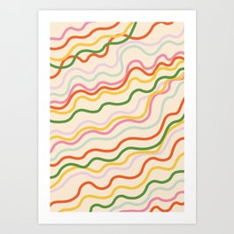 Candy lines Art Print