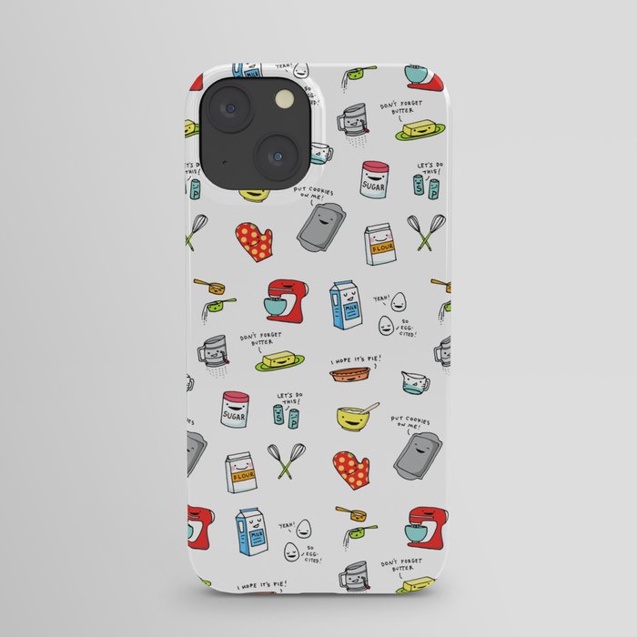 Happy Baker Pattern iPhone Case