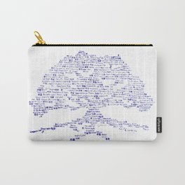 Tree of Virtues Carry-All Pouch | Honor, Wisdom, Patience, Friendship, Respect, Life, Nature, Janinwise, Temperance, Typography 