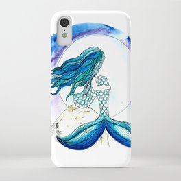 Sirena y la luna iPhone Case