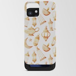 Islamic Lantern Pattern Watercolor iPhone Card Case