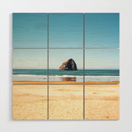 Oregon Coast | Cape Kiwanda Sea Stack at Pacific City | Travel Photography Wood Wall Art