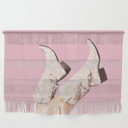 These Boots - Glitter Pink Wall Hanging