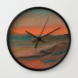 Southwestern Sunset Wall Clock