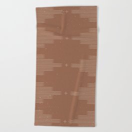 Southwestern Minimalist - Camel Brown Beach Towel