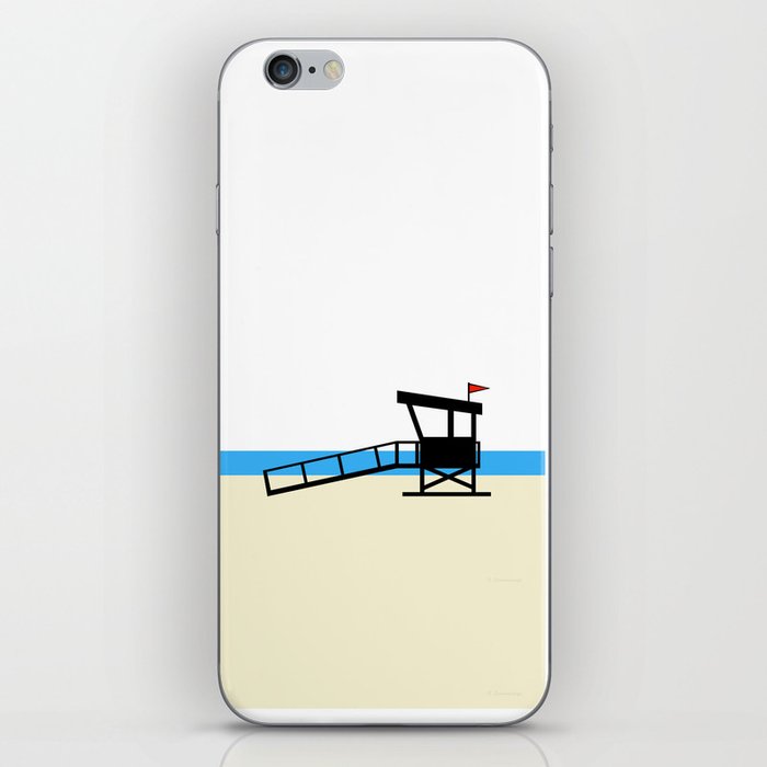Beachy Lifeguard Tower Art - The Good Life iPhone Skin
