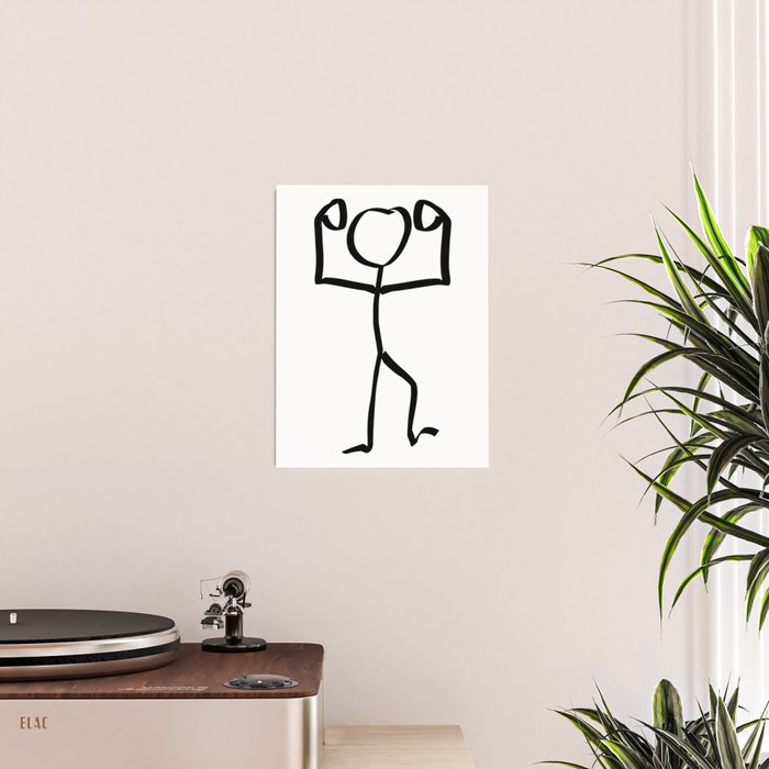 Stickman design cool Poster for Sale by StickyMann