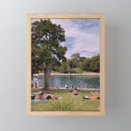 Barton Springs Austin Texas Framed Mini Art Print