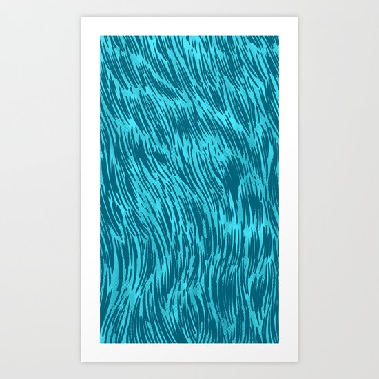 Wall of fur Art Print