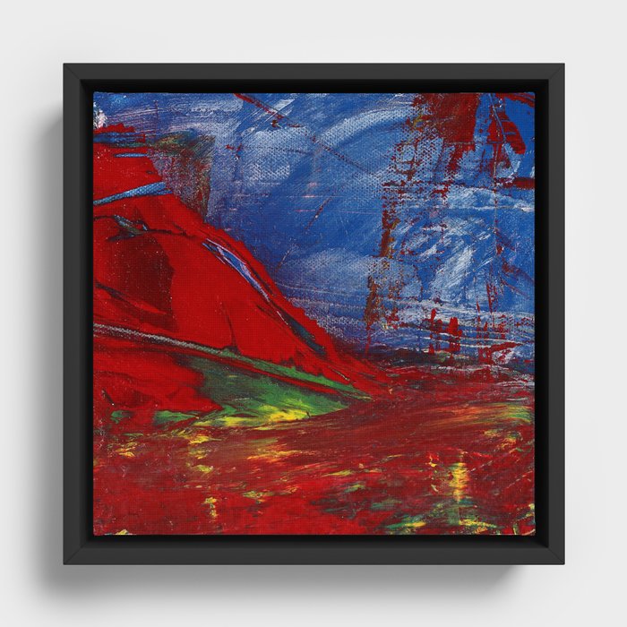 Chinese Mountain Framed Canvas
