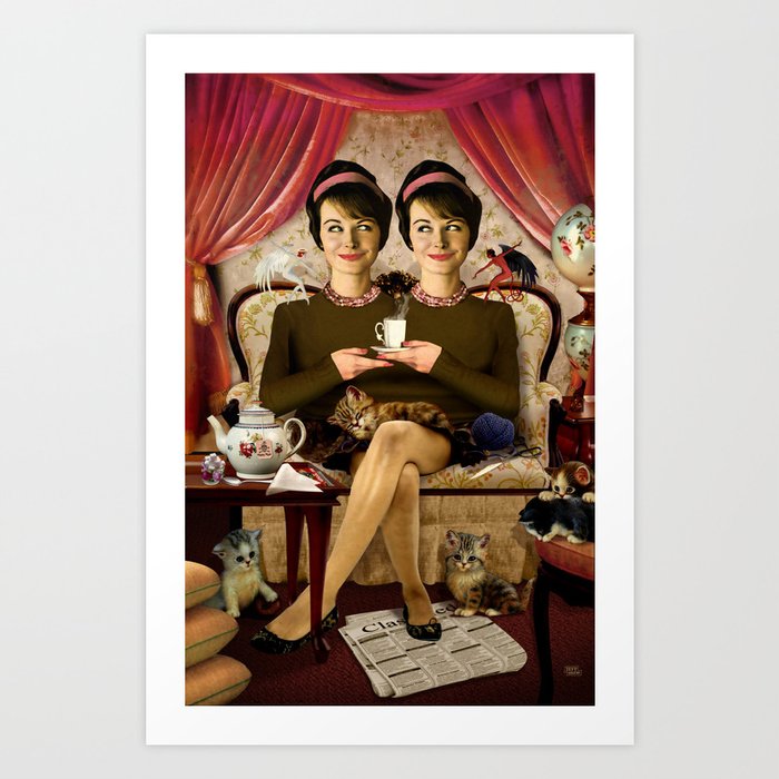 Twisted Sisters Art Print