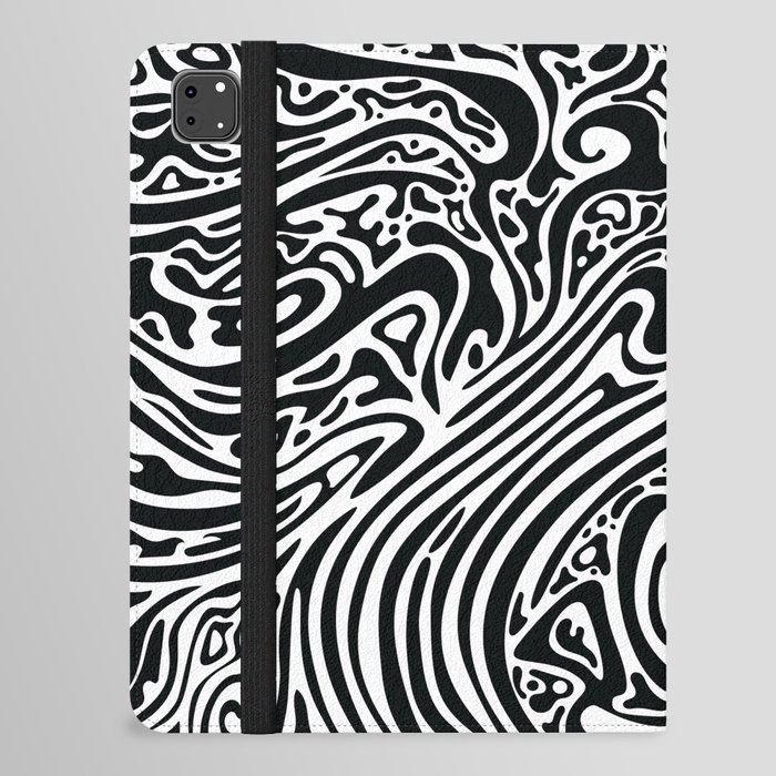 Psychedelic abstract art. Digital Illustration background. iPad Folio Case