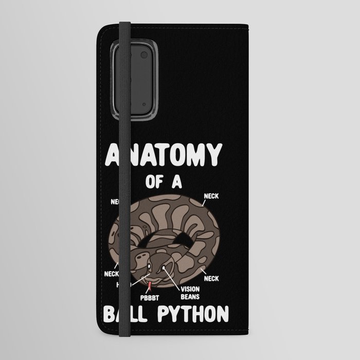 Anatomy Of A Ball Python Android Wallet Case