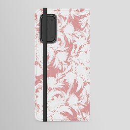 Modern Botanical Mauve Pink White Floral Android Wallet Case