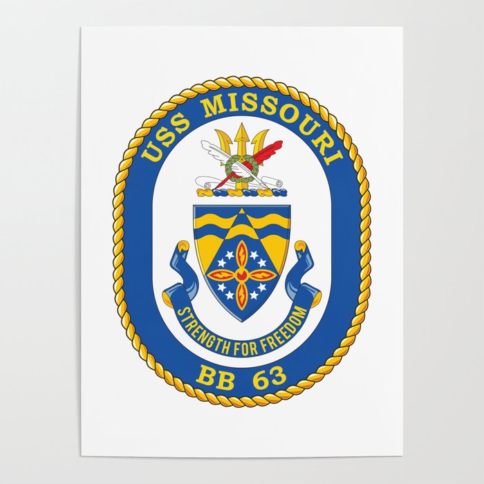 USS Missouri BB-63 Poster