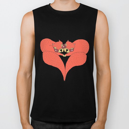 Squirrel Valentine Biker Tank
