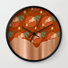 Retro Pattern Wall Clock