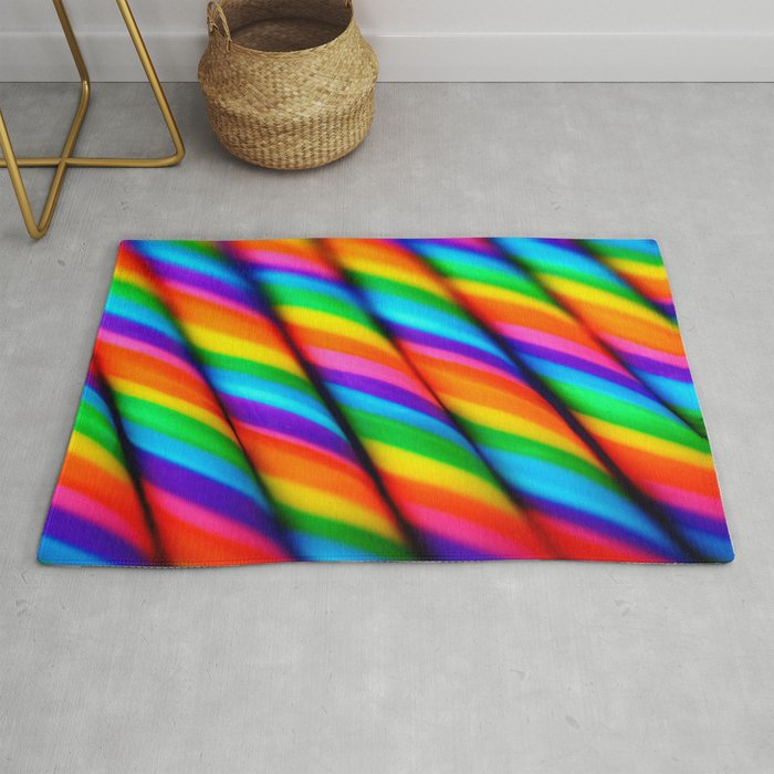 Rainbow Candy : Candy Canes Rug