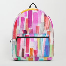 Colorful brushstrokes watercolor Backpack