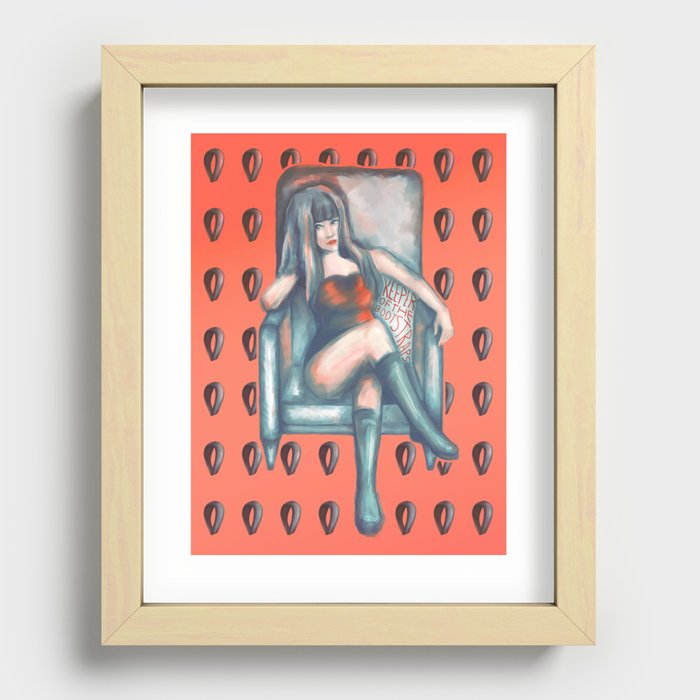 keeper of the bootstraps Recessed Framed Print