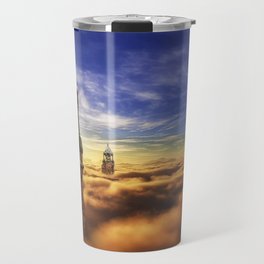 Fantasy Castle Sky Tower On Cloud Travel Mug