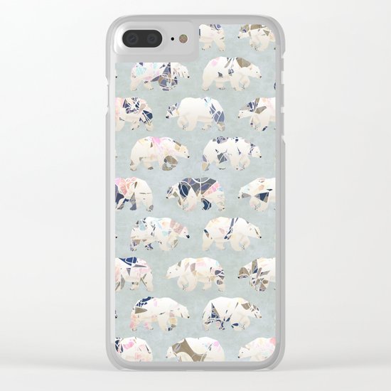 Psychedelic Bears Clear iPhone Case